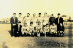 A Coruña. Equipo de futbol Caja de Ahorros el 11 de febrero de 1969